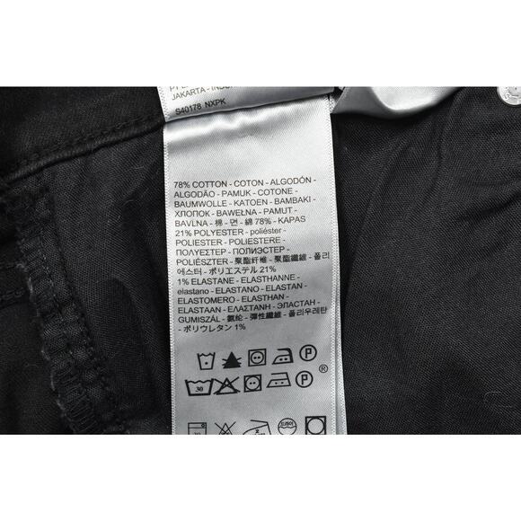 Levi's 721 High Rise Skinny Jeans Plus Size 20W Black Denim Dark Wash - Picture 7 of 8